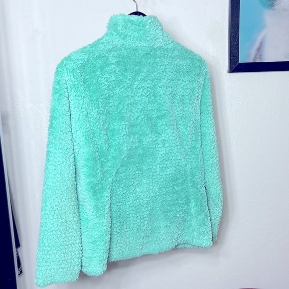 The North Face Women's Mint Green Osito Full Zip Soft Fleece Jacket Size Small - Picture 5 of 15